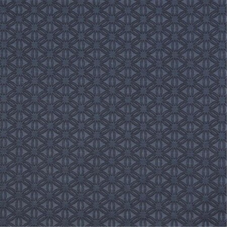 Designer Fabrics 54 in. Wide Blue- Flower Jacquard Woven Upholstery Grade Fabric E531